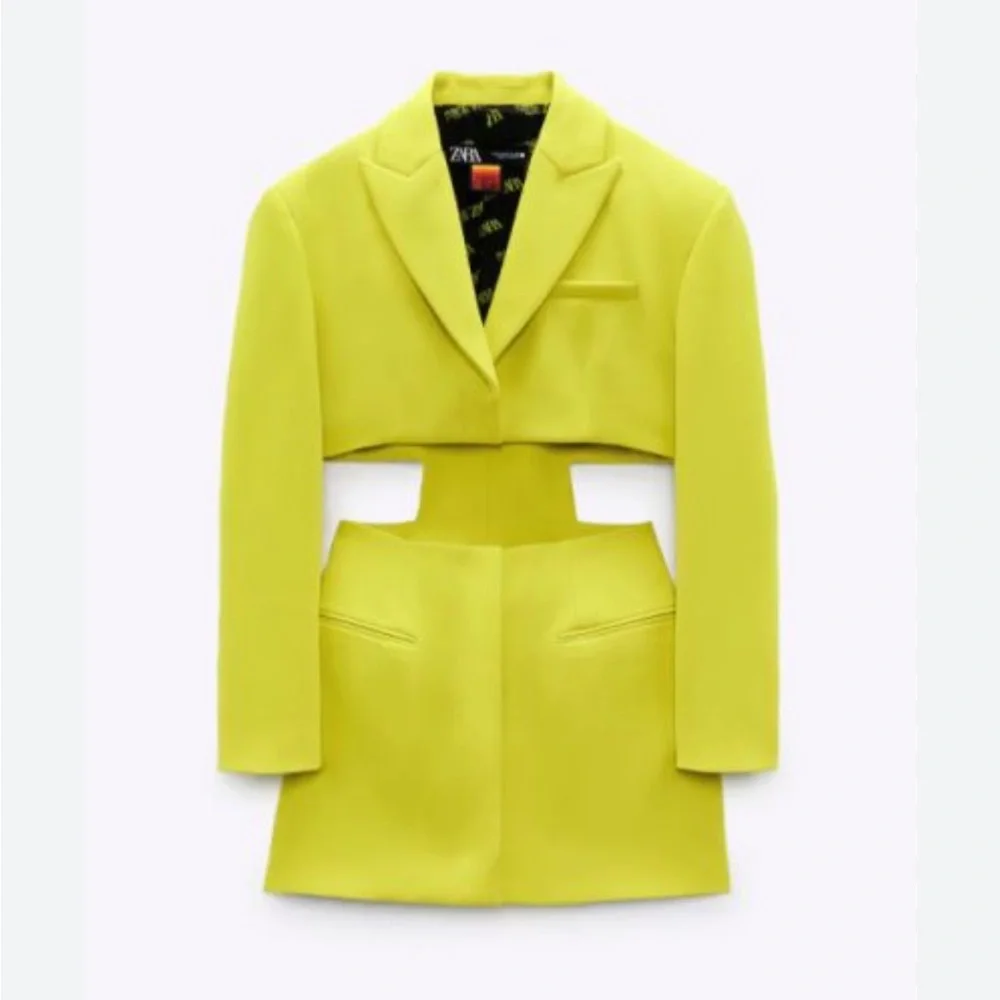 Zara x purple magazine blazer